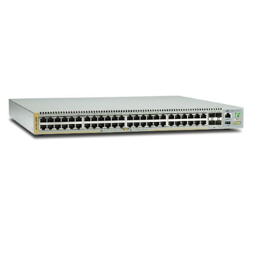Allied Telesis AT x510L-52GP - Switch - L3 - gestito - 48 x 10/100/1000 (PoE+) + 4 x 10 Gigabit Ethernet (on Demand) / 1 Gigabit Ethernet SFP+ - montabile su rack - PoE+ (185 W)